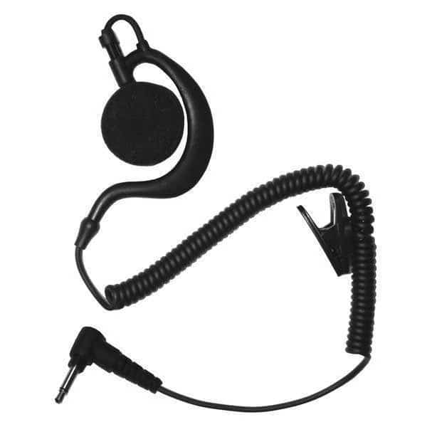 Earhook Listen Only Earpiece, Black