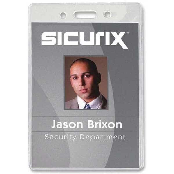 ID Badge Holder,Vertical,PK50, Mfr#: BAU 67825, SICURIX