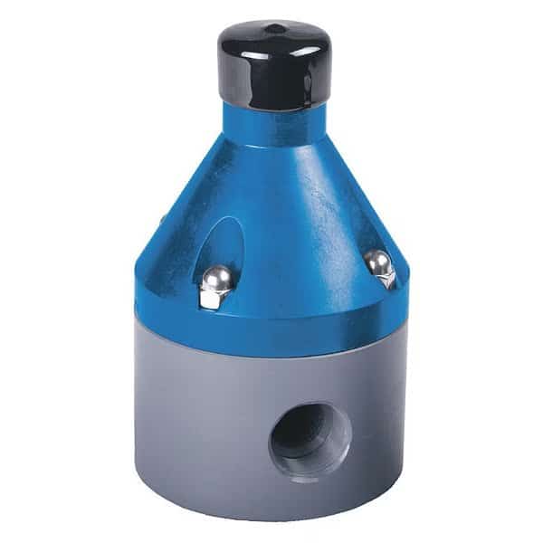 Back Pressure Valve, 1-1/2", PP/TFE/EPDM, Adjustable 10-150 psi, FPT