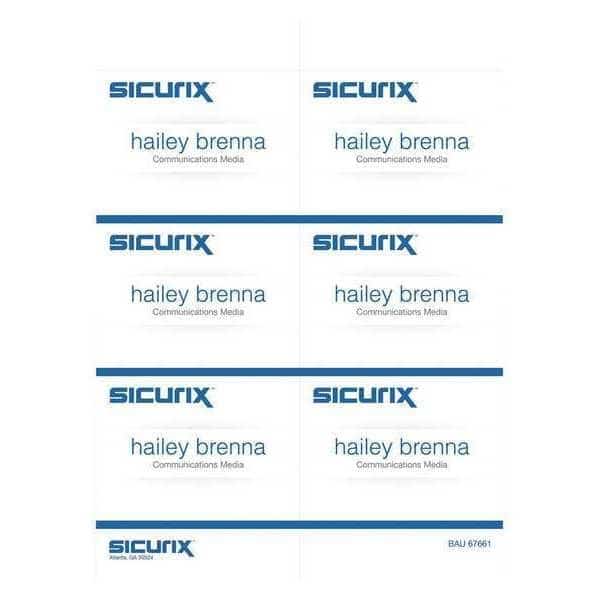 Replacement Badge, Color White, PK300