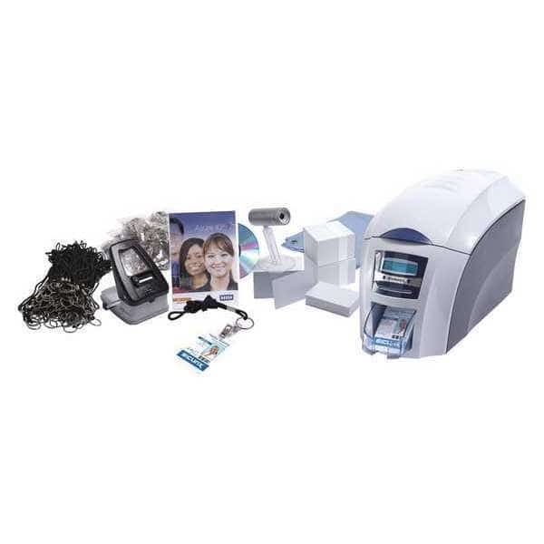 ID Card Printer, White, For PC or MAC