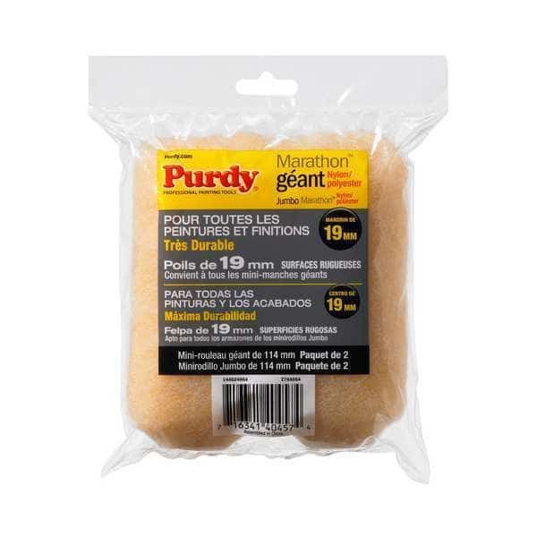 Mini Roller Cover,4 1/2"L,3/4"Nap,PK2, Mfr#: 14G624064, PURDY