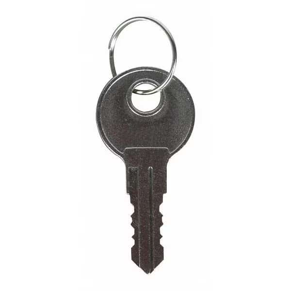 Key, Silver, 1-3/4" Sz, Nickel Material, PK2