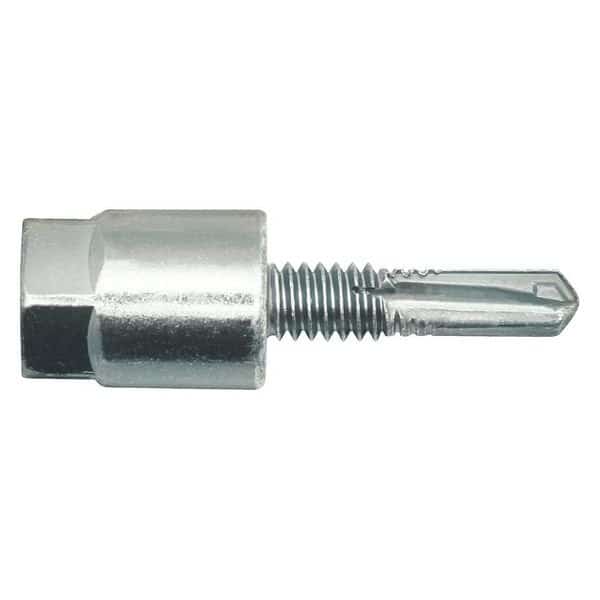 Hangermate Vertical Rod Hanger, Steel, 1/4 in Size, 2-1/4" L, Steel Zinc Plated, 25 PK