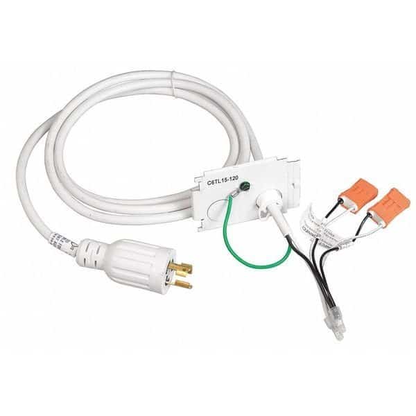Cord and Plug Kit,For LHA FLUOR ,6 ft L, Mfr#: C6TL15-120, COLUMBIA LIGHTING