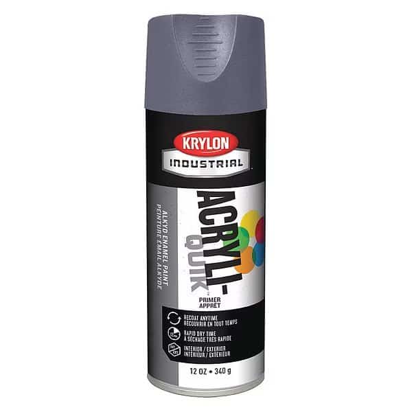 General Purpose Spray Primer . Platinum, 16 oz, Aerosol Can, Flat