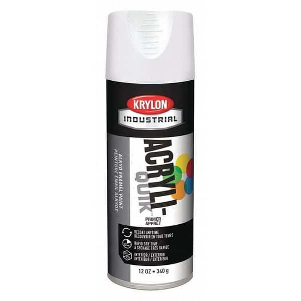 Spray Primer, White, Solvent, 12 oz.