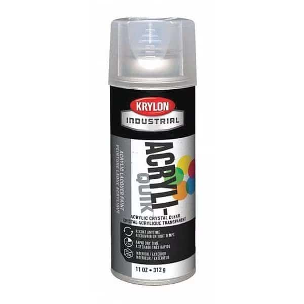 Spray Paint, Crystal Clear, Gloss, Solvent, 12 oz