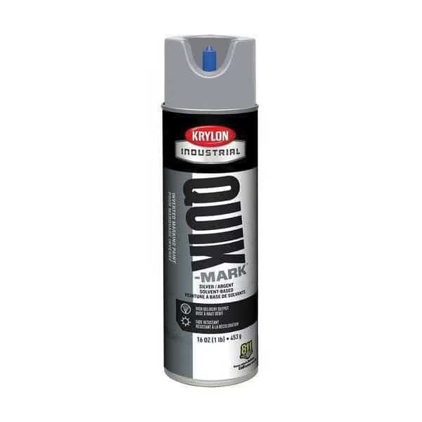 Inverted Marking Paint, 15 oz., Silver, Solvent -Based