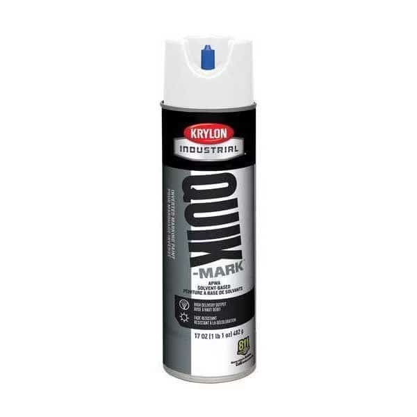 Inverted Marking Paint, 17 oz., Utility White, Solvent -Based