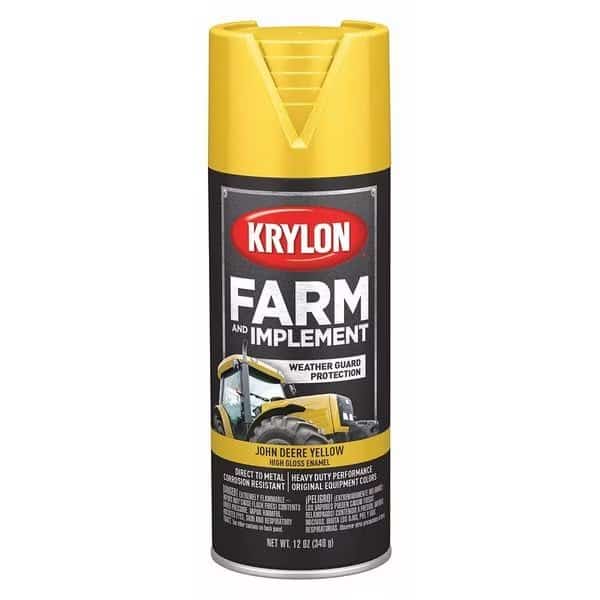 Spray Paint,John Deere Yellow,High Gloss , Mfr#: K01934000