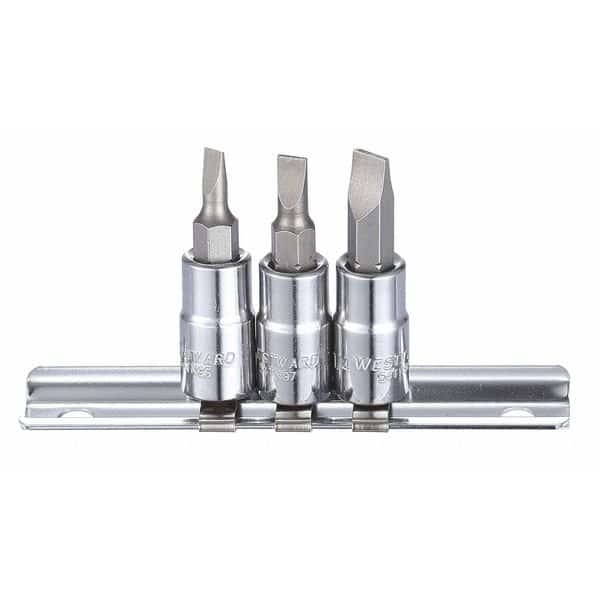 1/4" Drive Socket Bit Set, SAE, 8 pcs, WESTWARD, Mfr# 54TN95