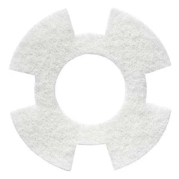 Cleaning Pad,White,9" Pad,Trapezoid,PK10, Mfr#: 1234347, I-MOP