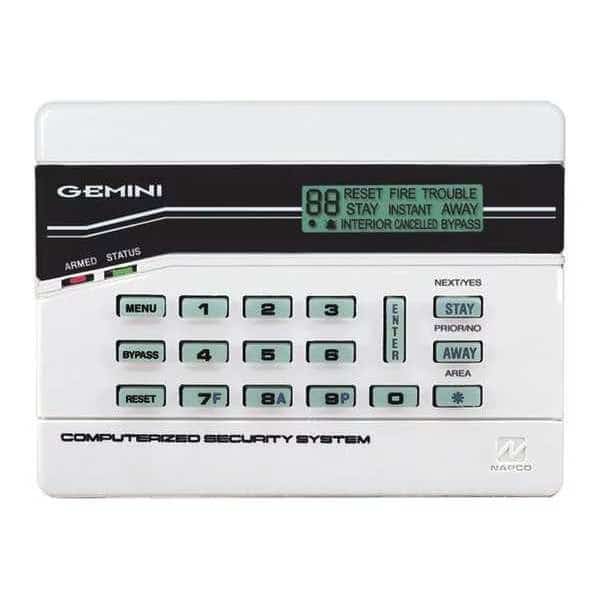 Intrusion System Keypads, 5-7/8" W, LED