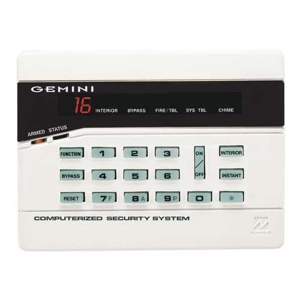 Intrusion System Keypads, 5-7/8" W, LED