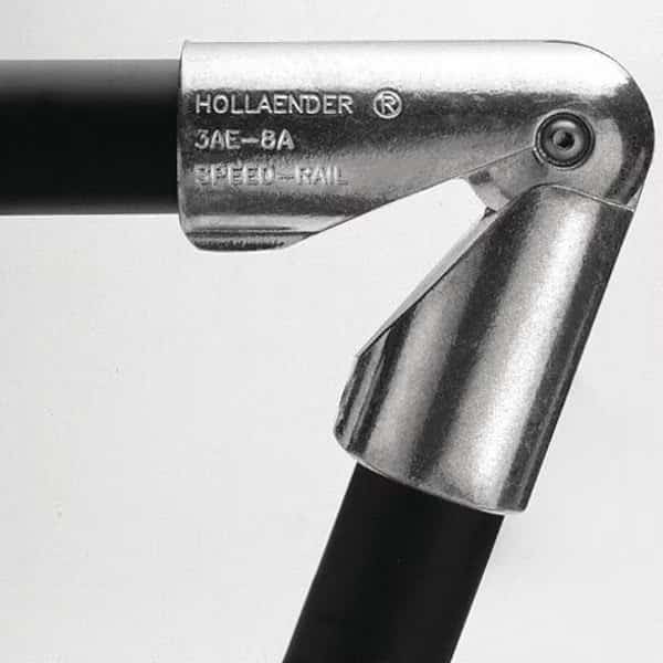 Adjustable Elbow for 1-1/4 in Pipe, 1-3/4 in Inner Dia, 1-5/8 in Outer Dia, 7-5/8 in L, Aluminum,