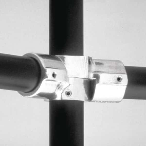 Structural Pipe Fitting, Adjustable Cross Tee, Aluminum, 1.5 in Pipe Size, 32510 lb Tensile Strength