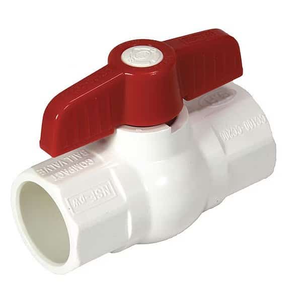 Manual 2-Way Ball Valve, Socket, PVC