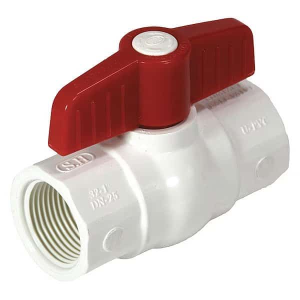 Manual 2-Way Ball Valve, NPT, PVC