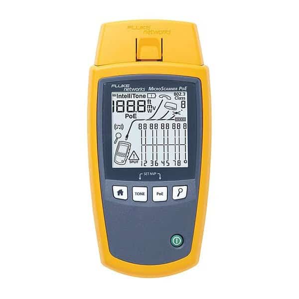 Cable Tester,Connector Type RJ45, Mfr#: MS-POE, FLUKE NETWORKS