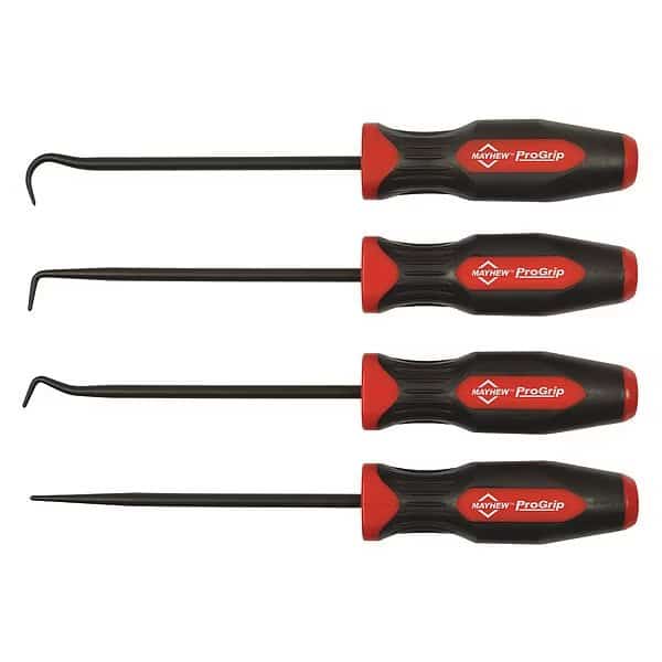 Pick And Hook Set, Steel, 4 pcs., 13-3/4" L