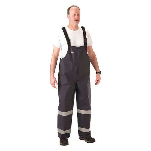 Reflective Rain Bib Overall, L, 29 in Inseam, Kevlar(R), Nomex(R), Pull On