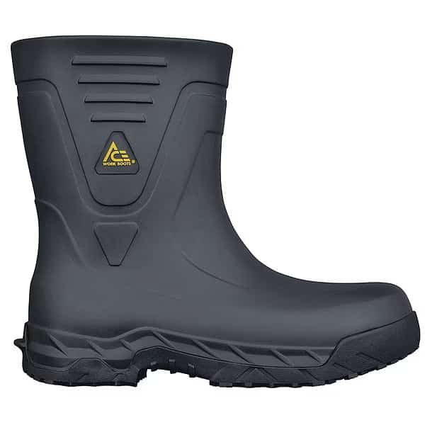 Men's Bullfrog Pro II Rubber Boot, Plain Toe, Black, 10