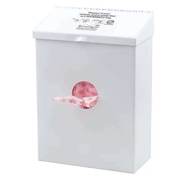 Sanitary Napkin Receptacle/Liner, White, SCENSIBLES, Mfr# CDWM