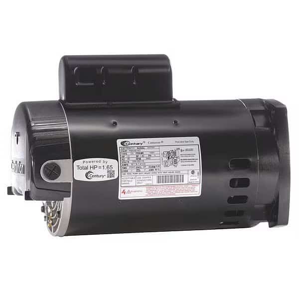 Pool Pump Motor, Permanent Split Capacitor, 1 HP, 56Y Frame, 3,450 Nameplate RPM, Century, Mfr#: B2841V1