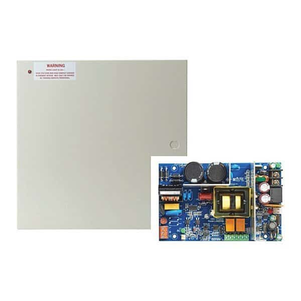 Power Supply,Steel,14" L,14" W,4.75" H, Mfr#: AQD4-8F8R1, SECURITRON