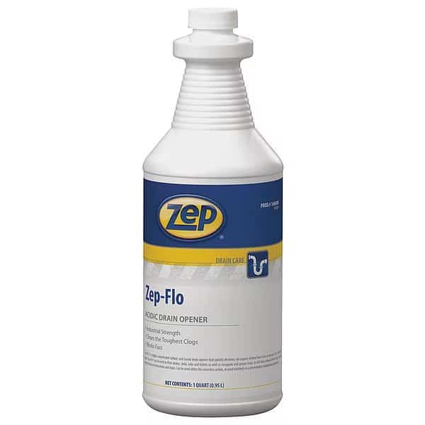 Drain Opener,Bottle,32 oz,Liq,PK6, Mfr#: 168606, ZEP