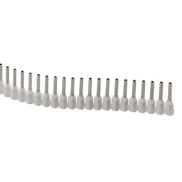 Ferrules Strips, 8mm, 0.5mm, White, PK500, JOKARI, Mfr# 60150