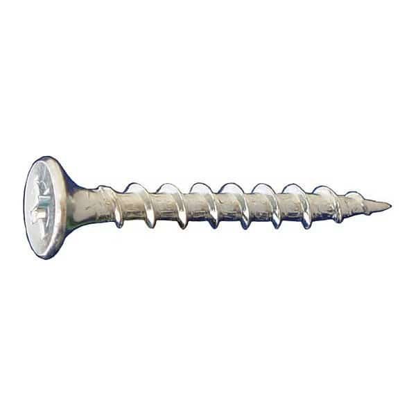 Drywall Screw, #6 x 1 in, Flat Head Phillips Drive, 10000 PK