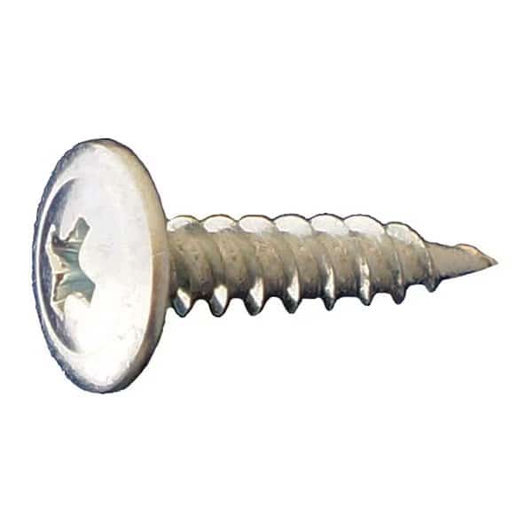 Sheet Metal Screw, #8 x 2-1/2 in, Zinc Plated Steel Truss Head Phillips Drive, 2500 PK