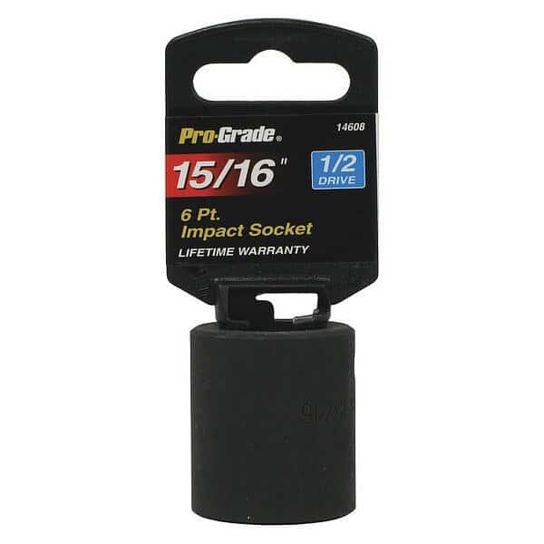 Socket, 1/2"Dr., 6Pt., 15/16" Impact