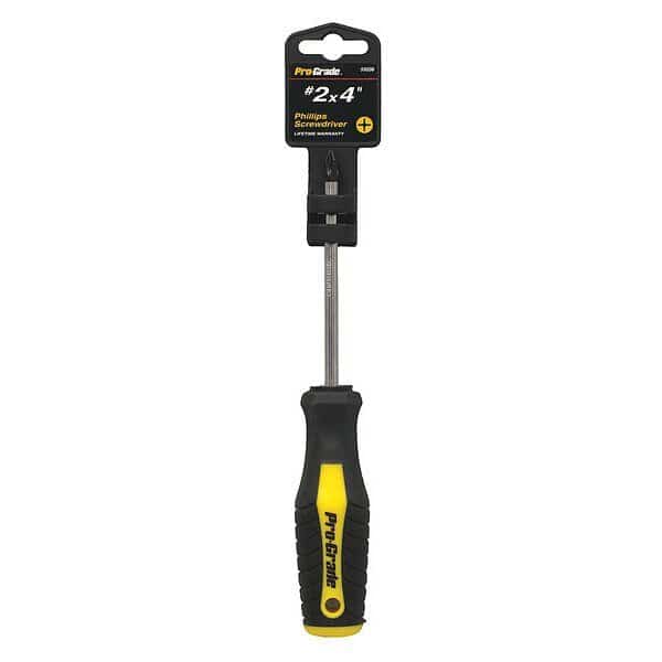 Phillips Screwdriver, #2X4", Pro-Grade Tools, Mfr#: 55036