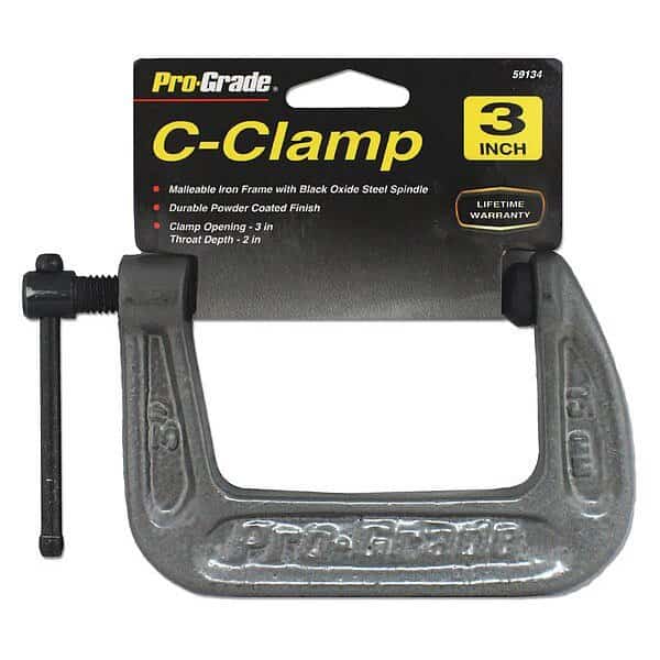 C-Clamp, 3x2", Pro-Grade Tools, Mfr#: 59134