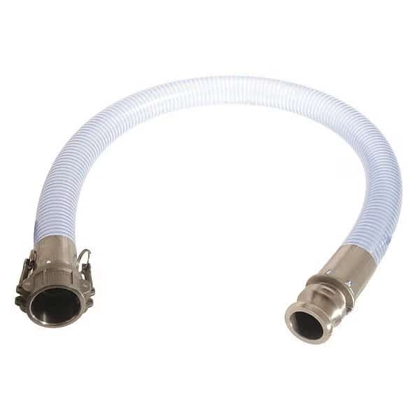 Food Grade Hose, 3" ID x 20 ft., Clear