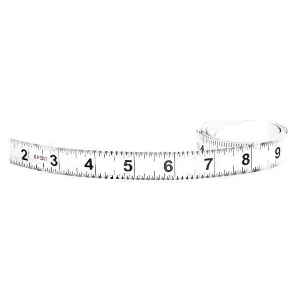Adhesive Backed Tape Measure,SAE,72" L, Mfr#: 50013, US TAPE