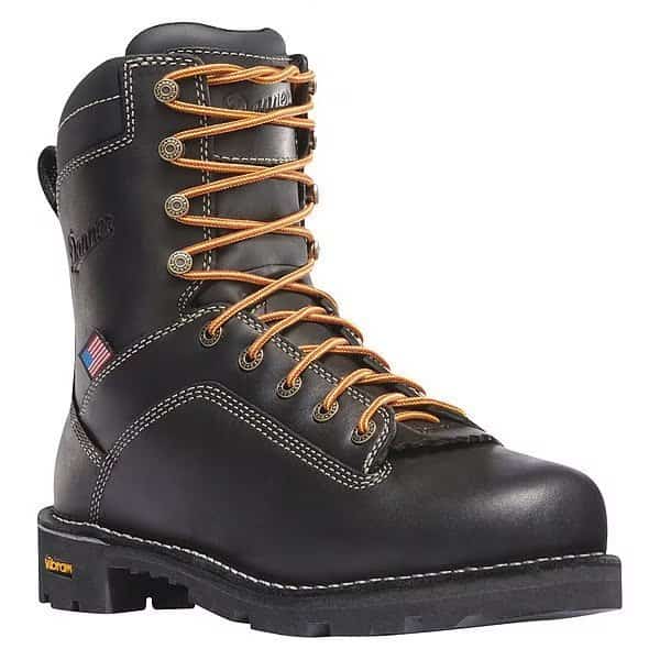 Men's 8 in Alloy Toe 8-Inch Work Boot, Black, 10 1/2, D, 17311