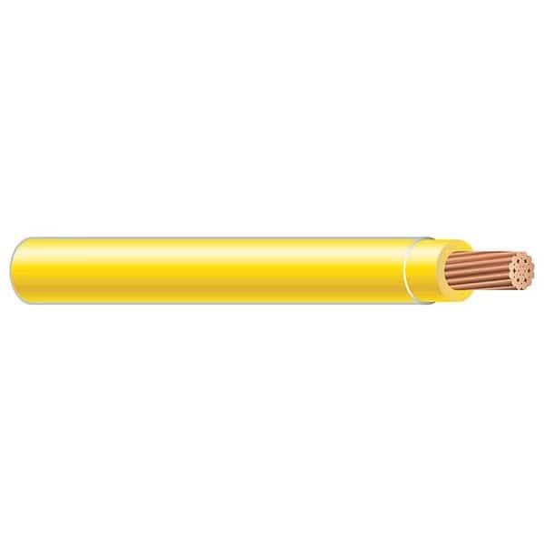 Building Wire, THHN, 12 AWG, 2,000 ft, Yellow, Nylon Jacket, PVC Insulation, SOUTHWIRE, Mfr# 58020005
