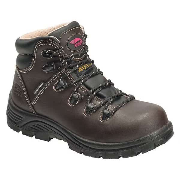 Women's 6 in Composite Toe 6-Inch Work Boot, Brown, 9 1/2, M, A7130