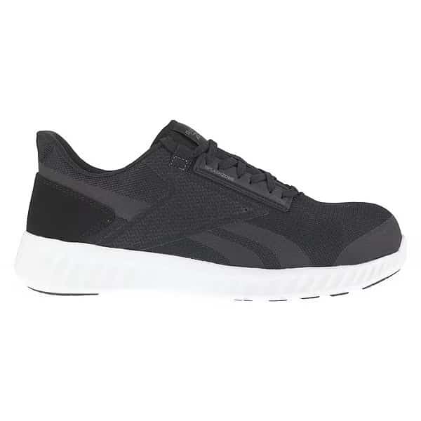 Women's 3 in Composite Toe Athletic Shoe, Black/White, 8 1/2, M, RB423