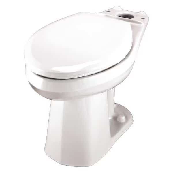 Toilet Bowl, 1.0 gpf, Pressure Assist Tank, Floor Mount, Elongated, White