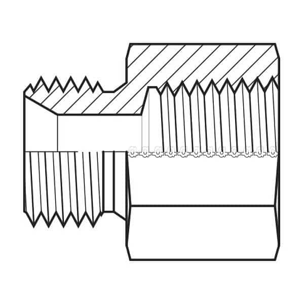 Hose Adapter, 12 mm, Metric, 1/4", NPT