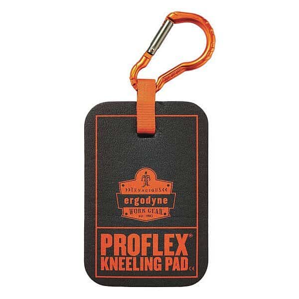 Kneeling Pad, 6"L, 4"W, Rubber, Black