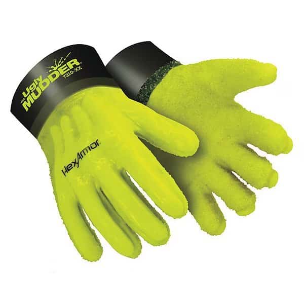 Chemical Resistant Gloves,PVC Coat,XL,PR, Mfr#: 7310-XL (10), HEXARMOR