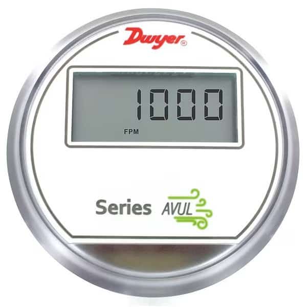 Air velocity transmitter, 5% of reading accuracy, duct mount, BACnet communications, with LCD