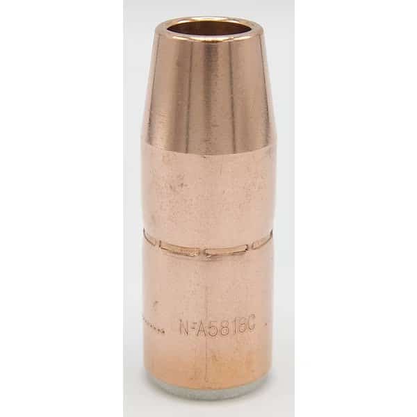 BERNARD Copper Conical MIG Weld Nozzle, Mfr#: N-A5818C, BERNARD