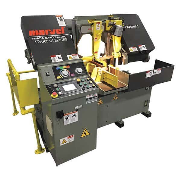 Band Saw, 10-1/4" x 12" Rectangle, 10-1/4" Round, 10 in x 10 in Square, 230V AC V, 5 hp HP